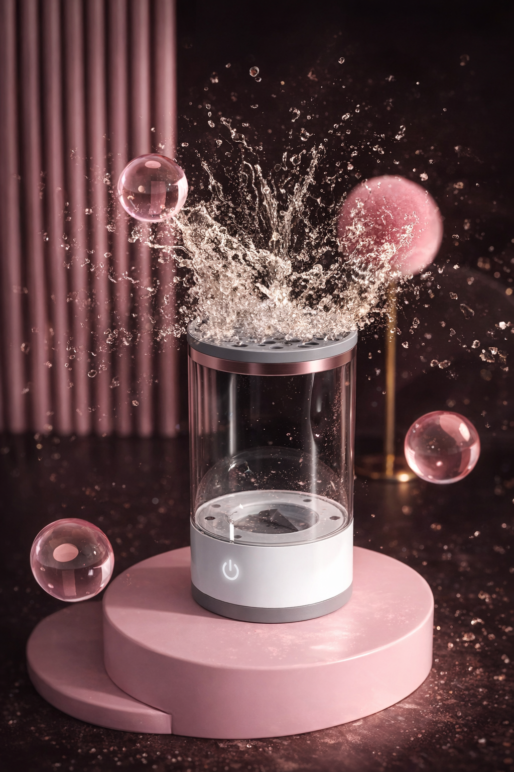 Automatic Makeup Brush Cleaner